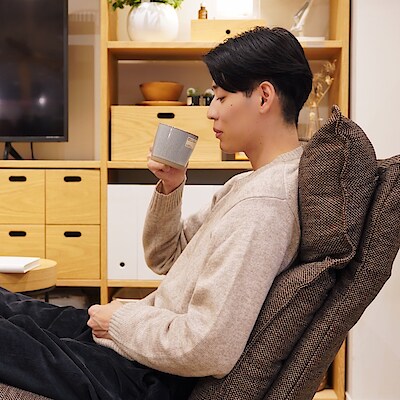 ハイバックリクライニングソファ 1シーター ポリエステル平織 | 無印良品